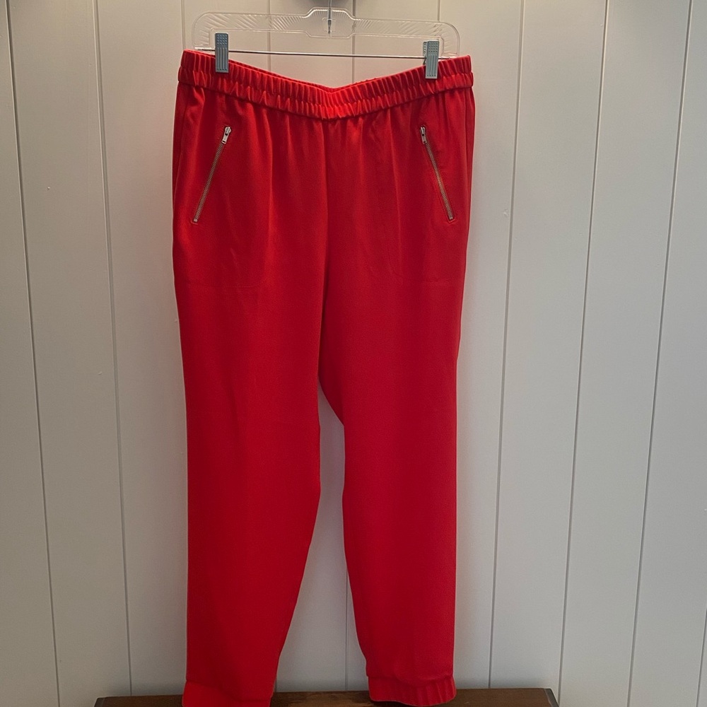 Jcrew Red Jogger Pants